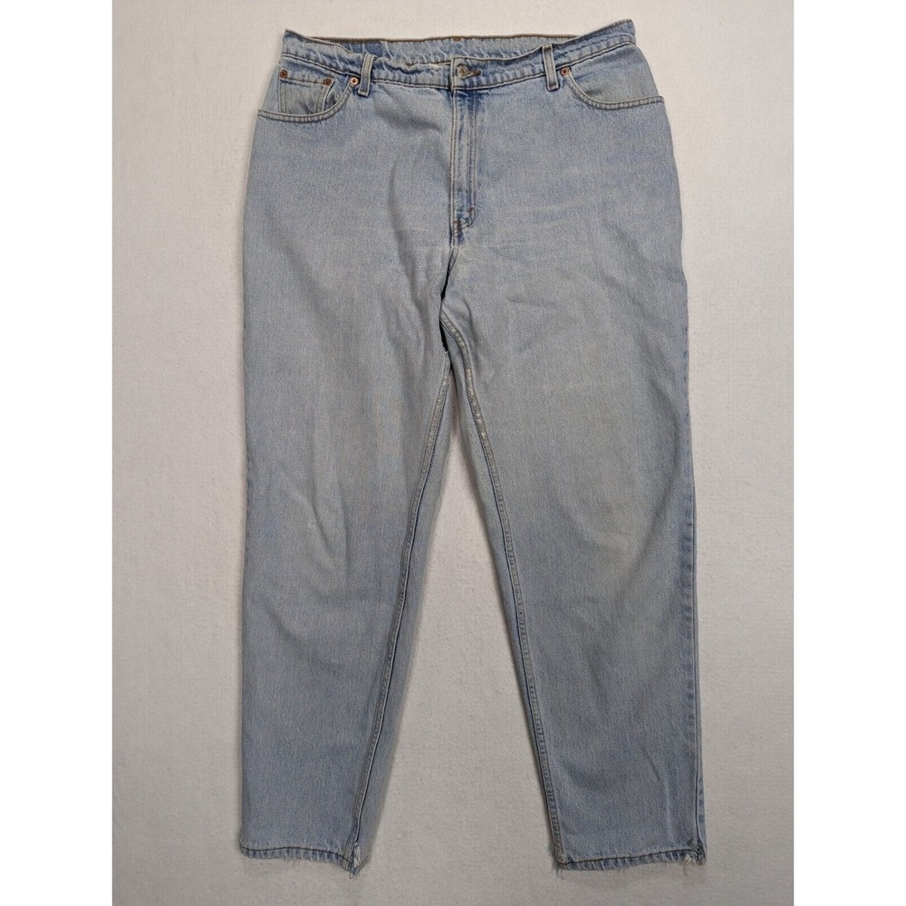Levis Womens Jeans 550 Size 18 Relaxed Fit Tapered Leg Cotton Blue